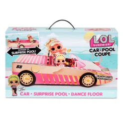 LOL Surprise Car-Pool Coupe With Exclusive Doll, Surprise Pool & Dance Floor