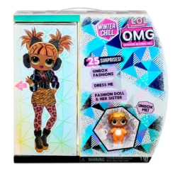 Create Your Own Bundle LOL Surprise OMG Winter Chill Missy Meow Fashion Doll & Baby Cat Doll With 25 Surprises