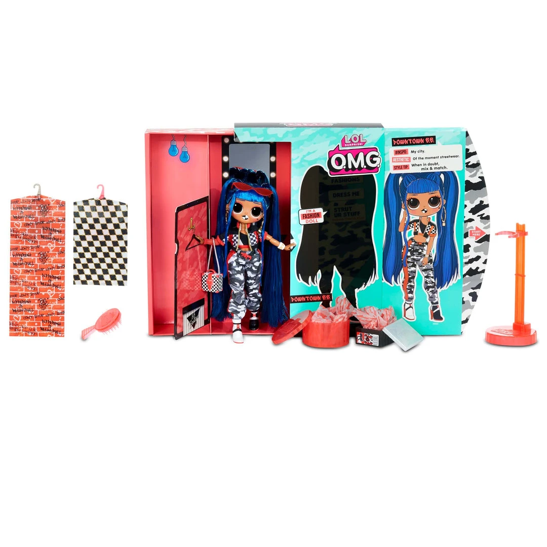 L.O.L. Surprise! Official Store Sale LOL Surprise OMG Downtown B.B. Fashion Doll With 20 Surprises
