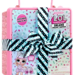 Gifts LOL Surprise Deluxe Present Surprise With Limited Edition Miss Par-tay Doll And Pet, Pink