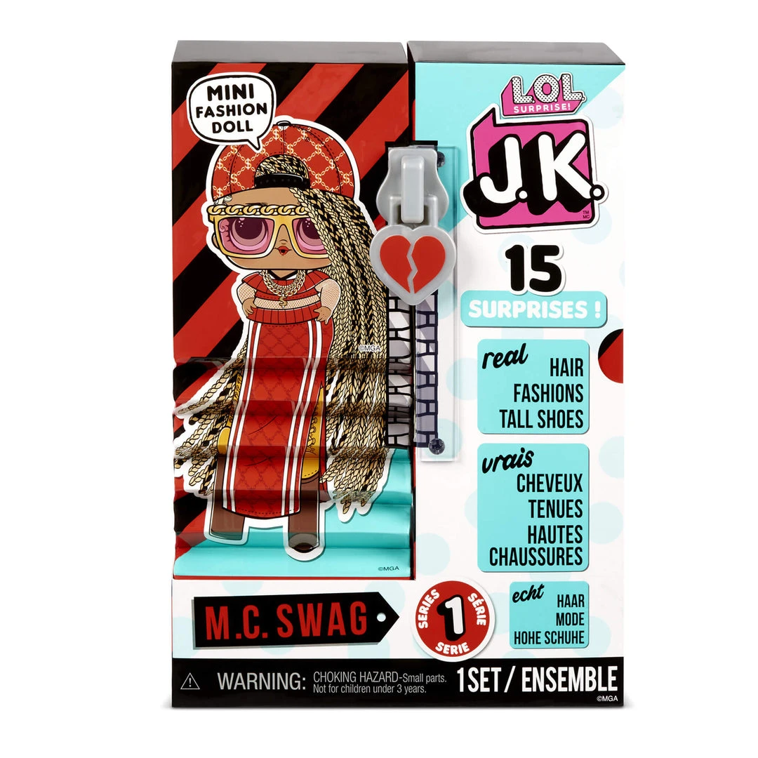LOL Surprise J.K. Mini Fashion Doll - M.C. Swag With 15 Surprises