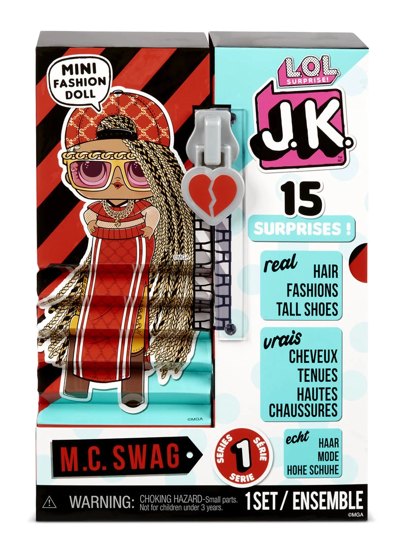 LOL Surprise J.K. Mini Fashion Doll - M.C. Swag With 15 Surprises