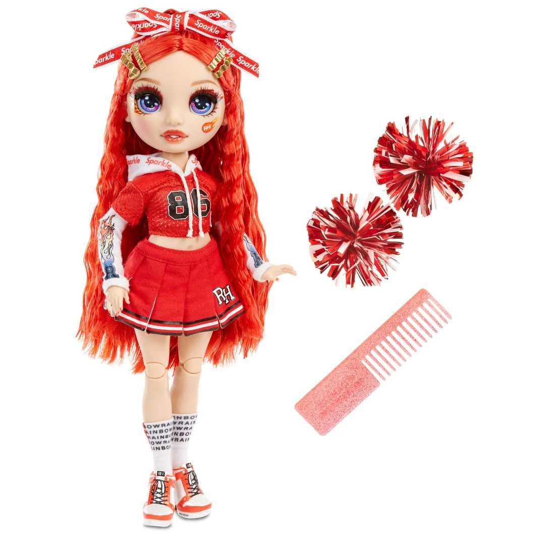 Rainbow High Cheer Ruby Anderson β Red Cheerleader Fashion Doll