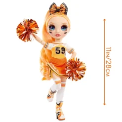 Rainbow High Cheer Poppy Rowan – Orange Cheerleader Fashion Doll