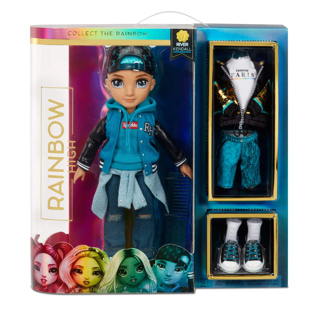 Rainbow High River Kendall– Series 2 Boy Fashion Doll With 2 Complete Outfits And Accessories