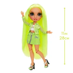 Rainbow High Karma Nichols – Series 2 Neon Green Fashion Doll With 2 Complete Outfits And Accessories