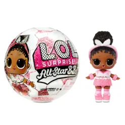 Collectible Dolls LOL Surprise All-Star B.B.s Sports Series 3 Soccer Team Sparkly Dolls With 8 Surprises