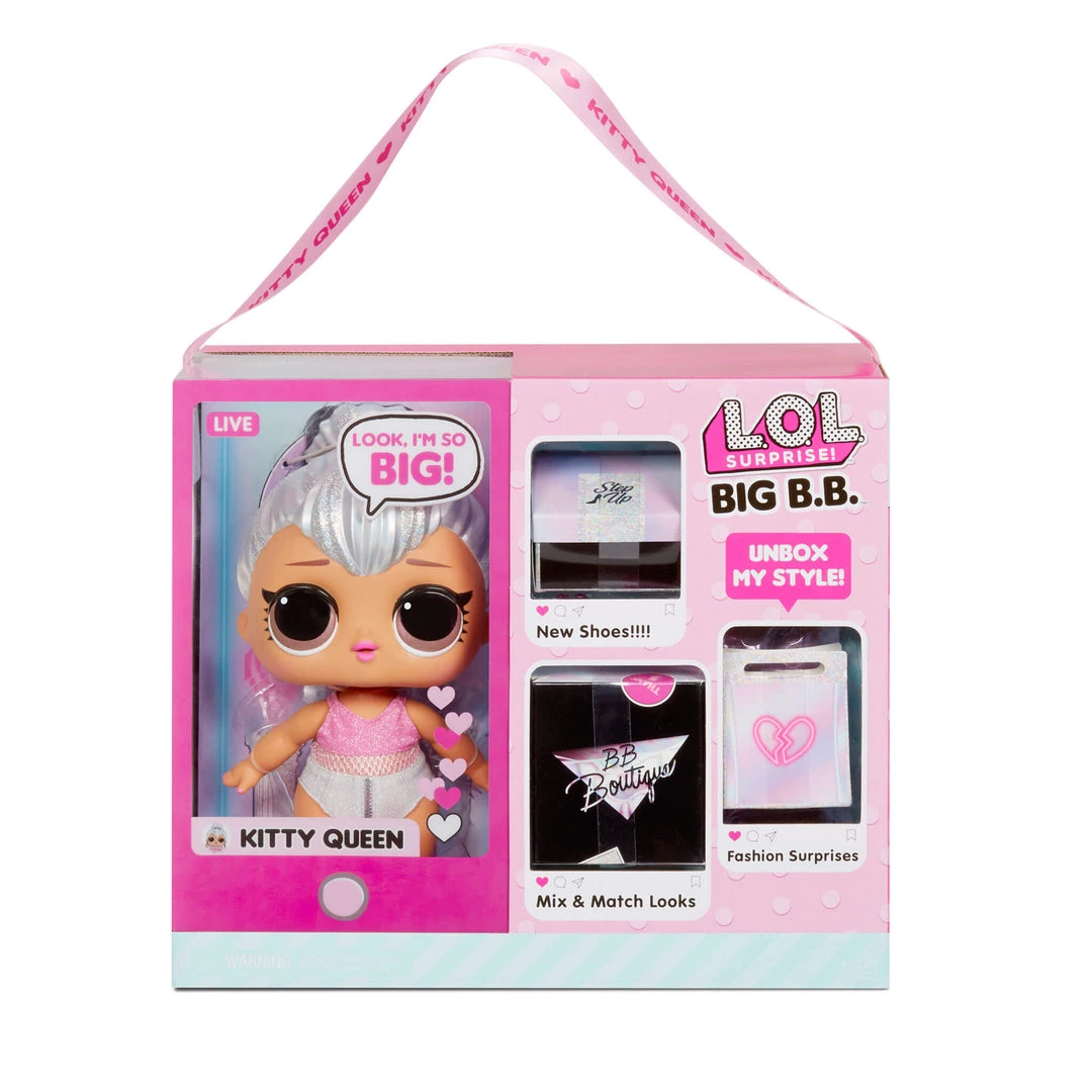 Create Your Own Bundle LOL Surprise Big B.B. (Big Baby) Kitty Queen β 11" Large Doll