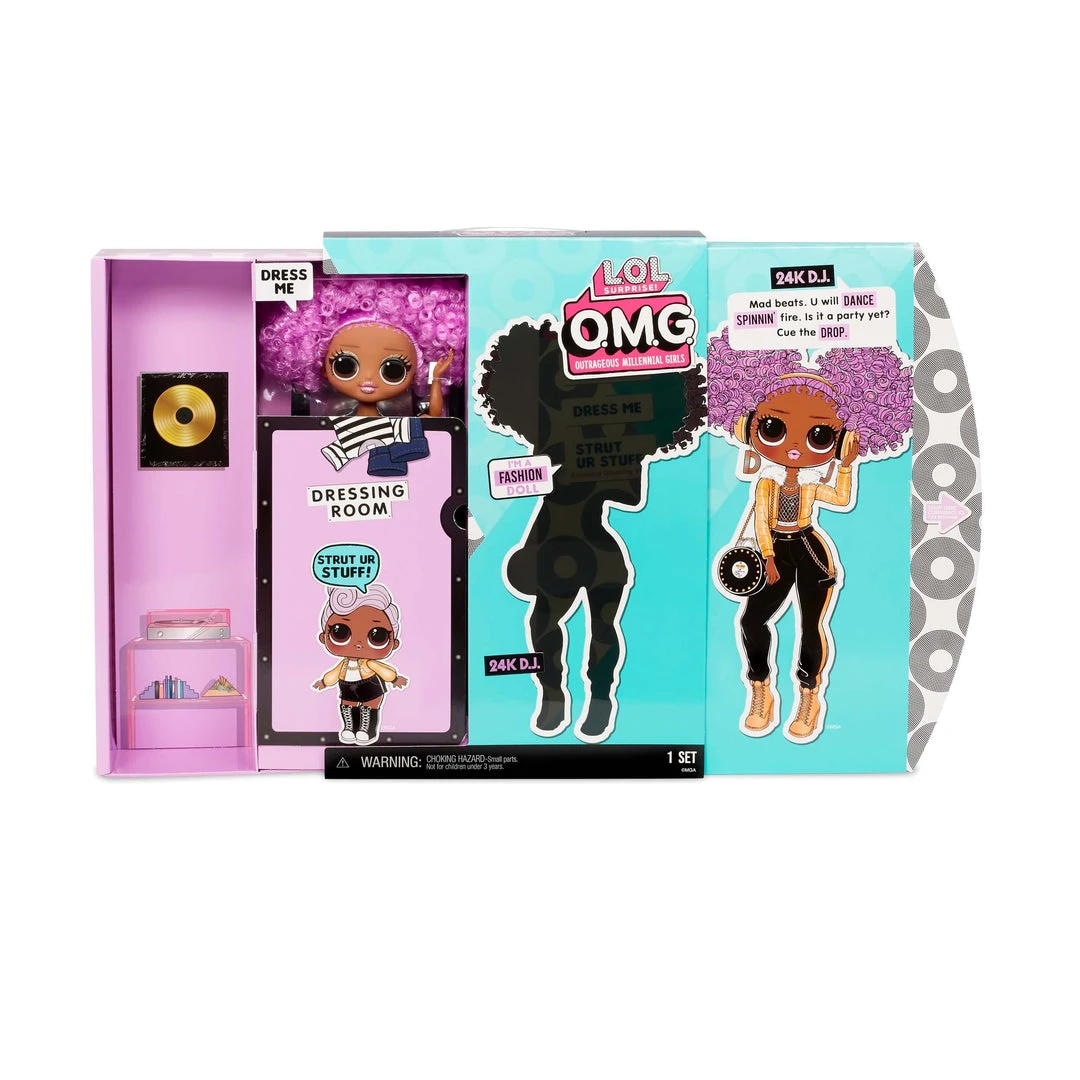 L.O.L. Surprise! Official Store Fashion Dolls LOL Surprise OMG 24K D.J. Fashion Doll With 20 Surprises