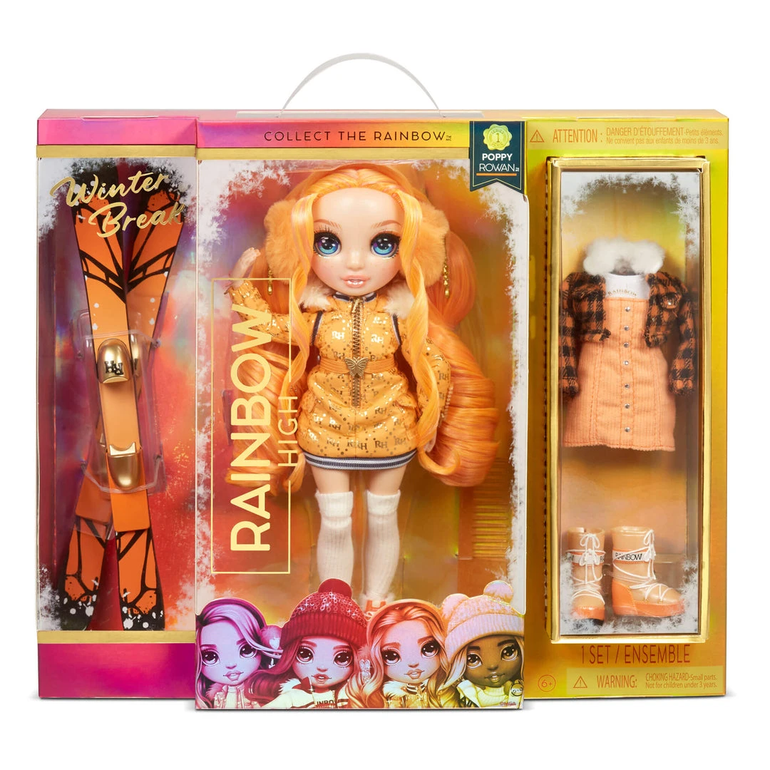 Rainbow High Winter Break Fashion Doll Poppy Rowan With Accessories