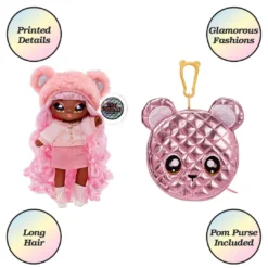 Na Na Na Surprise 2-in-1 Soft Fashion Doll Glam Series - Cali Grizzly