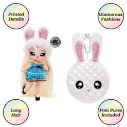 Na Na Na Surprise 2-in-1 Soft Fashion Doll Glam Series - Alice Hops