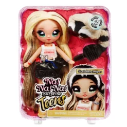Na Na Na Surprise Teens Fashion Doll – Gretchen Stripes, Raccoon Inspired