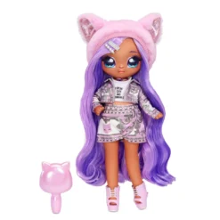 Na Na Na Surprise Family, Soft Lavender Kitty Family, Doll Set Of 3 With 2 Fashion Dolls And 1 Pet