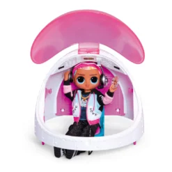 LOL Surprise OMG Plane 4-in-1 Playset Transforms Into An Airplane, Car, Recording Studio Or Mixing Booth With 50 Surprises Doll Accessories