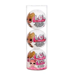 LOL Surprise Glitter 3-Pack- Style 2 - 3 Re-released Dolls Each With 7 Surprises Create Your Own Bundle