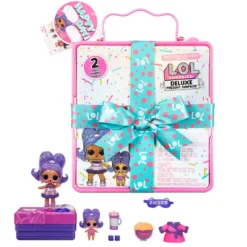 Collectible Dolls LOL Surprise Deluxe Present Surprise Series 2 Slumber Party Theme With Exclusive Doll & Lil Sister
