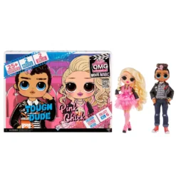 LOL Surprise OMG Movie Magic 2 Pack Fashion Dolls - Tough Dude & Pink Chick