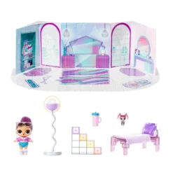 LOL Surprise Winter Chill Hangout Spaces Furniture Playset With Bling Queen Doll Doll Houses And Playsets