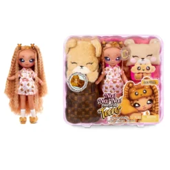 Na Na Na Surprise Teens Slumber Party Fashion Doll β Lara Vonn, 11" Soft Fabric Doll, Teddy Bear Inspired