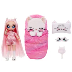 Na Na Na Surprise Teens Slumber Party Fashion Doll – Mila Rose, 11" Soft Fabric Doll, Persian Kitty Inspired