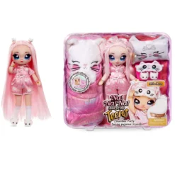 Na Na Na Surprise Teens Slumber Party Fashion Doll β Mila Rose, 11" Soft Fabric Doll, Persian Kitty Inspired
