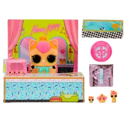 Collectible Pets LOL Surprise Big Pet Neon Kitty With 15 Surprises