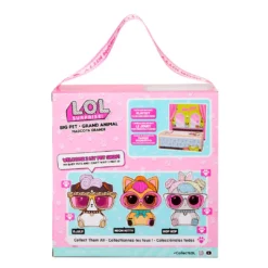 Collectible Pets LOL Surprise Big Pet Neon Kitty With 15 Surprises