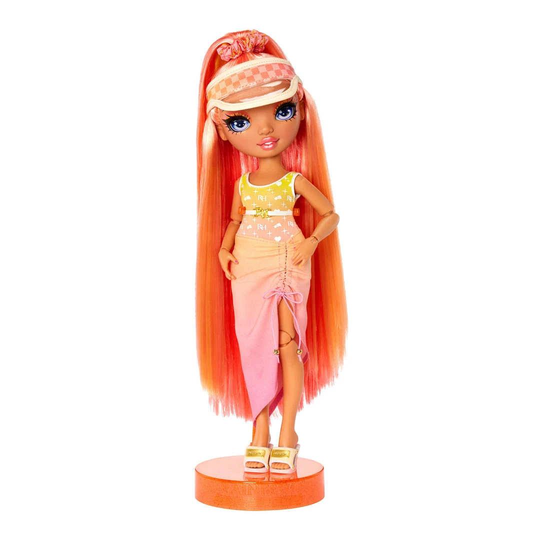 Rainbow High Pacific Coast Simone Summers - Sunrise (Orange) With Pool Accessories Playset