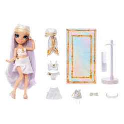 Rainbow High Pacific Coast Margot De Perla - Opal (Iridescent White) With Pool Accessories Playset