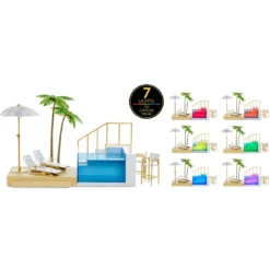 Rainbow High Color Change Pool & Beach Club Playset