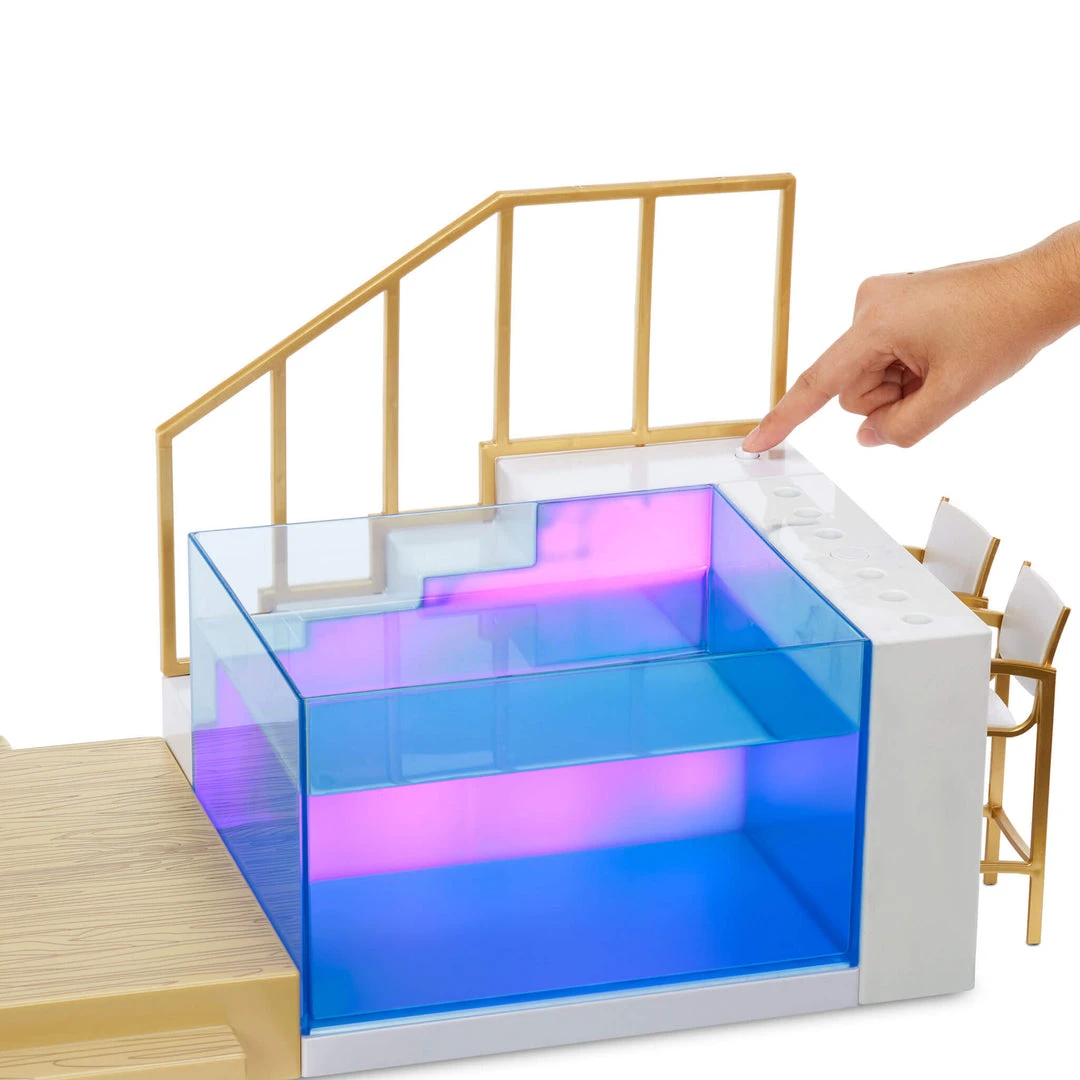 Rainbow High Color Change Pool & Beach Club Playset