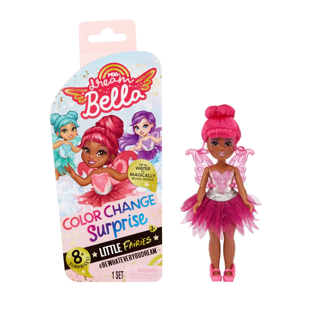 Dream Ella MGA's Dream Bella Color Change Surprise Little Fairies - Jaylen β Pink 5.5" Fairy Doll MGA's Dream Ella