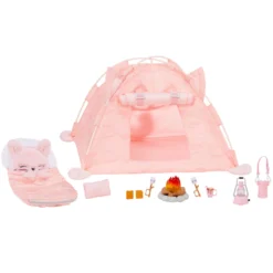 Na Na Na Surprise Kitty-Cat Campground Tent Playset With 10+ Accessories