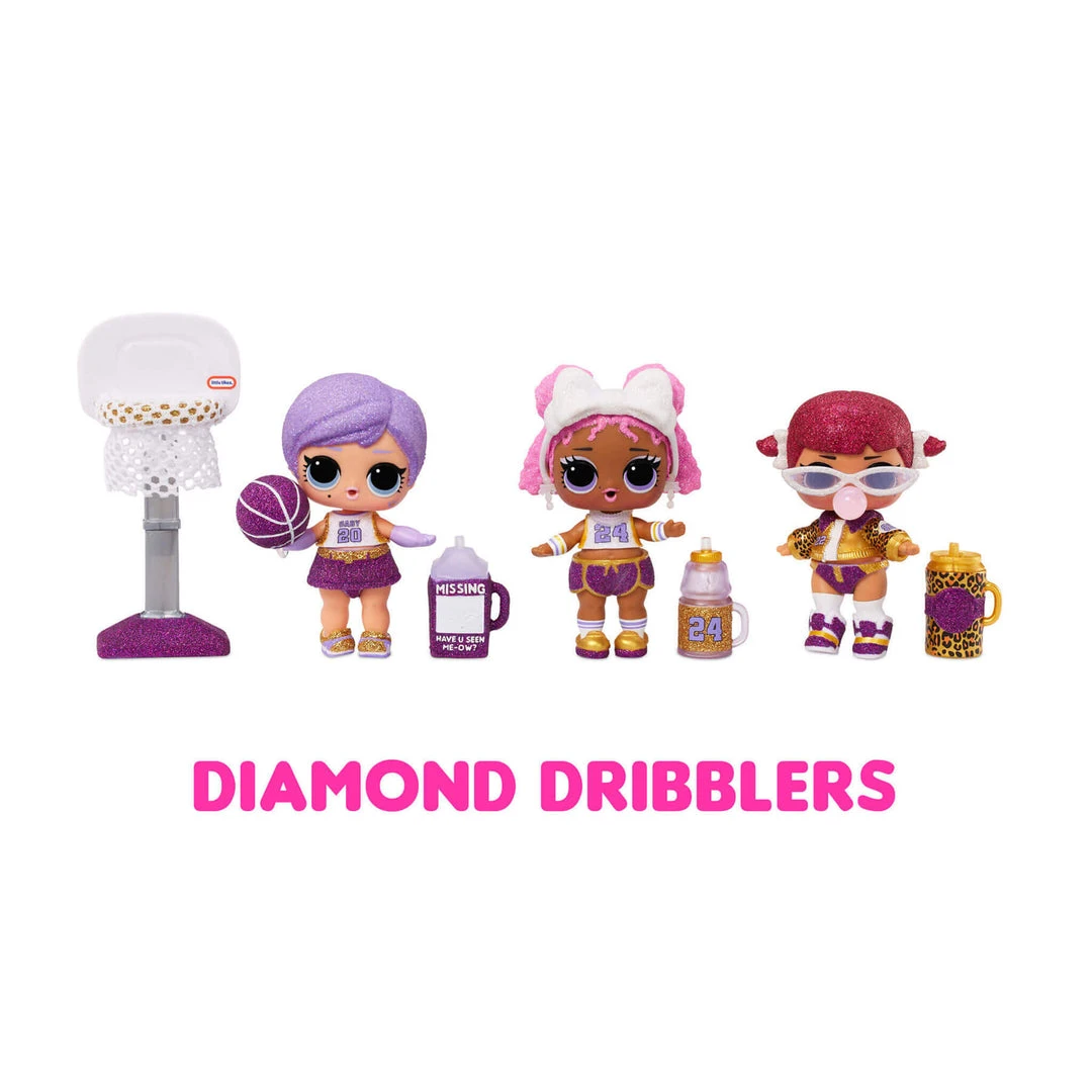 L.O.L. Surprise! Official Store LOL Surprise All-Star B.B.s Sports Sparkly Basketball Series With 8 Surprises Collectible Dolls