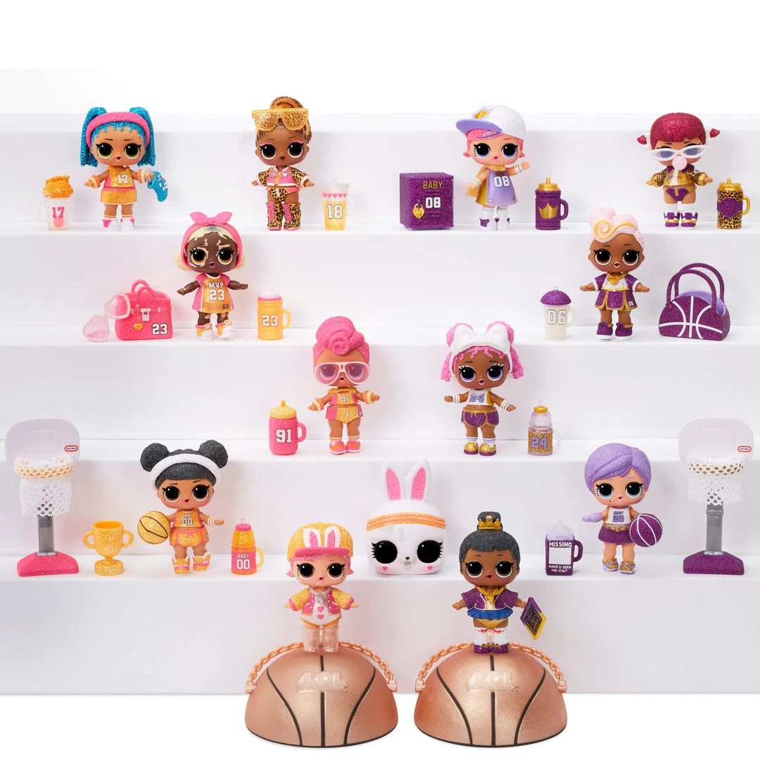 L.O.L. Surprise! Official Store LOL Surprise All-Star B.B.s Sports Sparkly Basketball Series With 8 Surprises Collectible Dolls