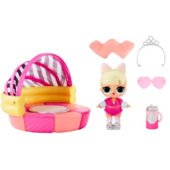 L.O.L. Surprise! Official Store LOL Surprise OMG House Of Surprises Daybed Playset With Suite Princess With 8 Surprises