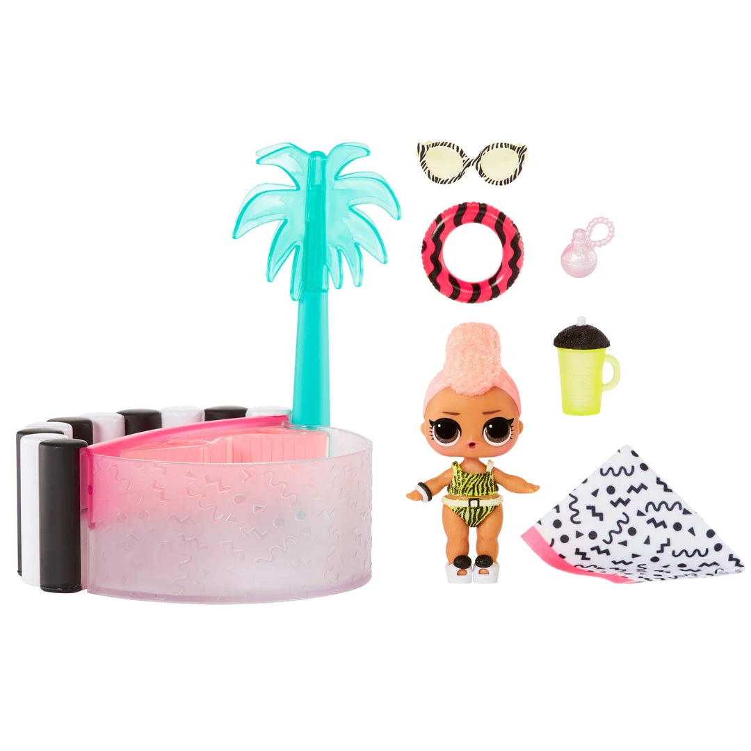 L.O.L. Surprise! Official Store LOL Surprise OMG House Of Surprises Hot Tub Playset With Yacht B.B. With 8 Surprises