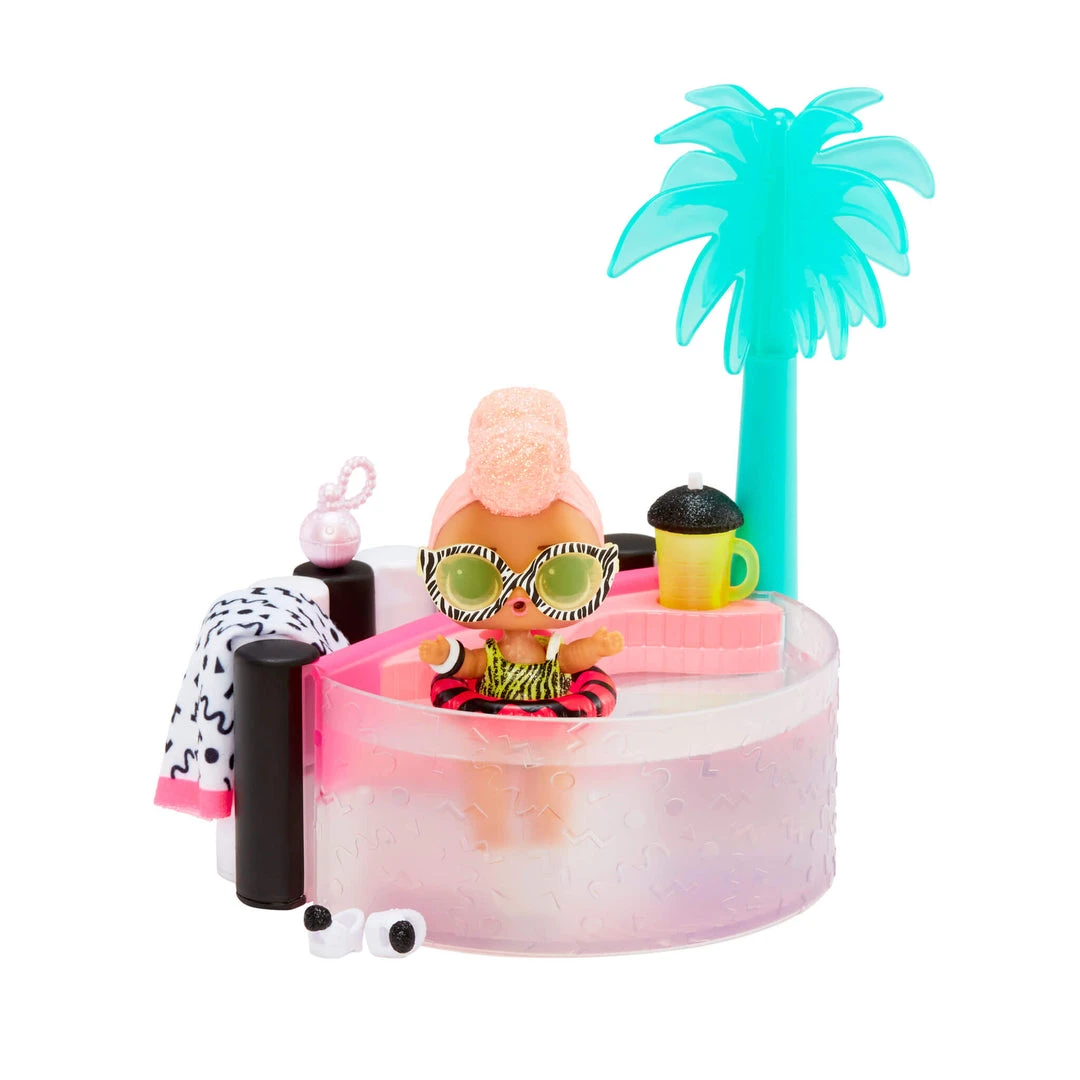 L.O.L. Surprise! Official Store LOL Surprise OMG House Of Surprises Hot Tub Playset With Yacht B.B. With 8 Surprises