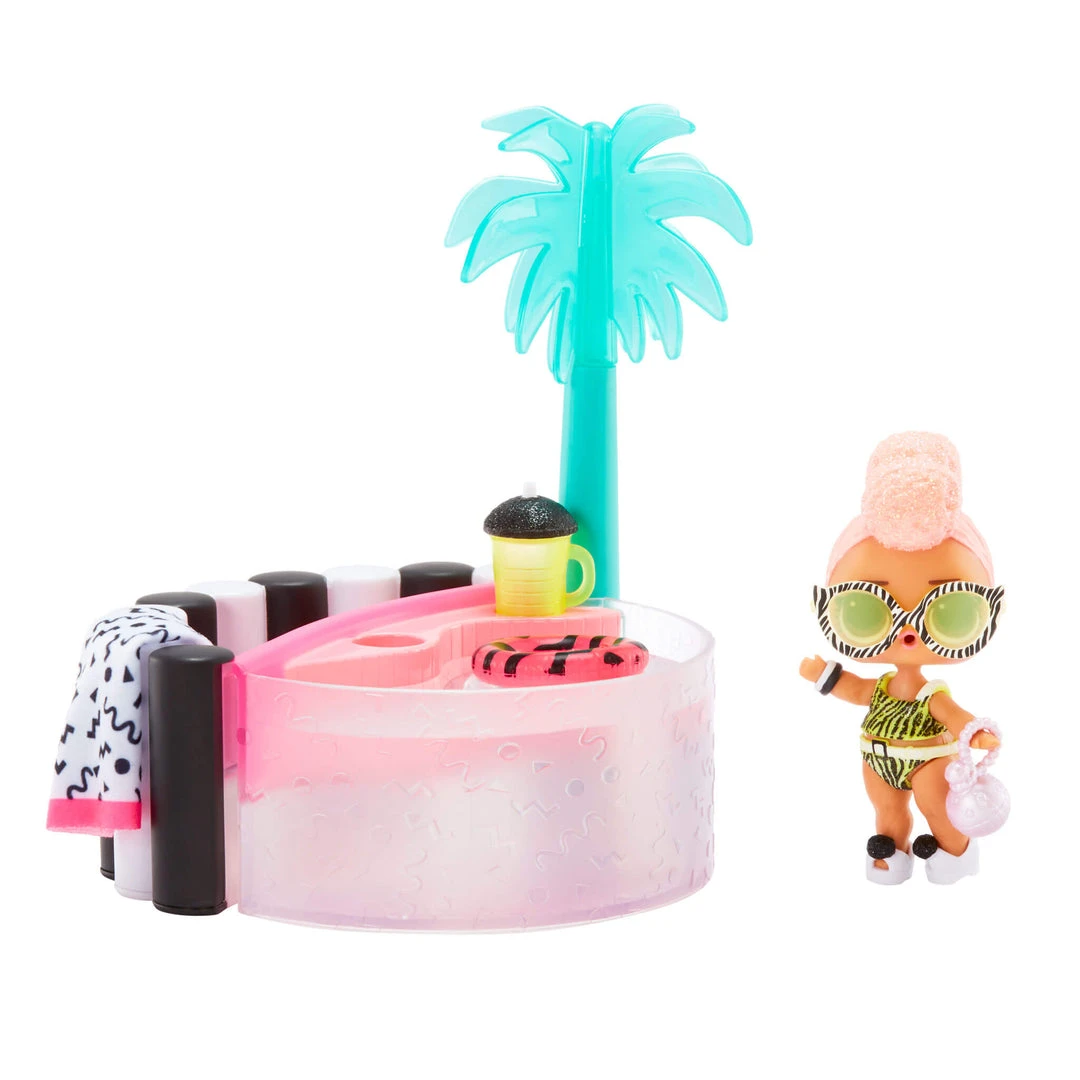 L.O.L. Surprise! Official Store LOL Surprise OMG House Of Surprises Hot Tub Playset With Yacht B.B. With 8 Surprises