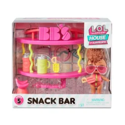 L.O.L. Surprise! Official Store LOL Surprise OMG House Of Surprises Snack Bar Playset With Rip Tide With 8 Surprises