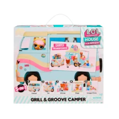 L.O.L. Surprise! Official Store LOL Surprise 5-N-1 Grill & Groove Camper, Fully Furnished Playset With Multiple Surprises