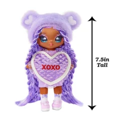 Na Na Na Surprise Eva Evermore - Lavender Teddy Bear-Inspired 7.5