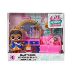 L.O.L. Surprise! Official Store LOL Surprise Beauty Booth Playset With Her Majesty Collectible Doll And 8 Surprises