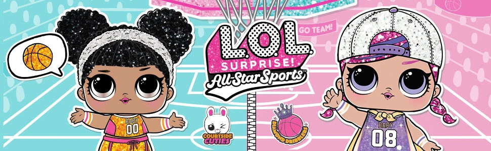 L.O.L. Surprise! Official Store LOL Surprise All-Star B.B.s Sports Sparkly Basketball Series With 8 Surprises Collectible Dolls