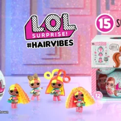 Collectible Dolls LOL Surprise #Hairvibes Dolls With 15 Surprises