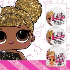 LOL Surprise Glitter 3-Pack- Style 2 - 3 Re-released Dolls Each With 7 Surprises Create Your Own Bundle