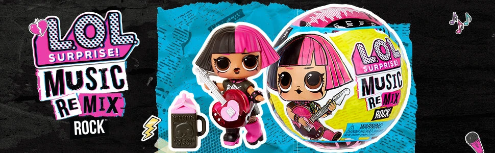 LOL Surprise Remix Rock Dolls With 7 Surprises Collectible Dolls