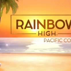 Rainbow High Pacific Coast Simone Summers - Sunrise (Orange) With Pool Accessories Playset