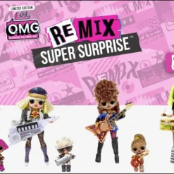 LOL Surprise OMG Remix Super Surprise - 70+ Surprises, 4 Fashion Dolls & 4 Dolls